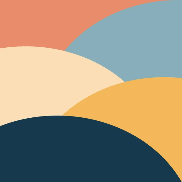 Ilustração Abstrata Montanhas Coloridas Início Manhã Nascer Sol Cores Mostarda — Fotografia de Stock