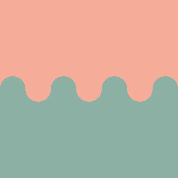 Простая Абстрактная Иллюстрация Дизайна Розовыми Бирюзовыми Волнами — стоковое фото