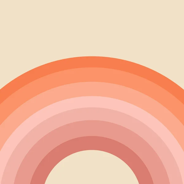 Абстрактная Иллюстрация Дизайна Радуги Стиле Ретро Розовом Фиолетовом Оранжевом Розовом — стоковое фото