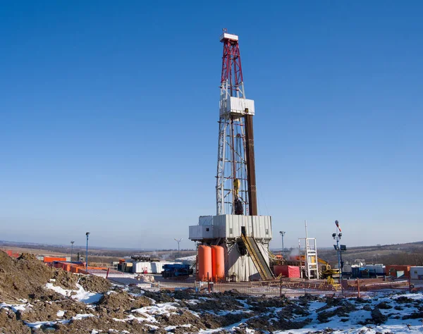 Наземная Вышка Нефтегазовой Отрасли — стоковое фото