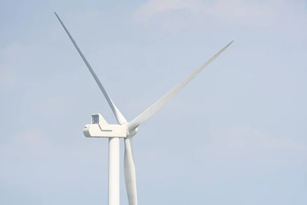 Moinho Vento Também Turbina Eólica Parque Eólico Rotação Para Gerar — Fotografia de Stock