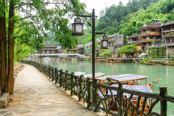 Fenghuang China September 2017 Awesome View Phoenix Ancient Town Fenghuang — Stock Photo, Image