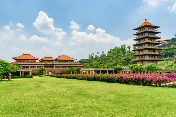 Impresionante Vista Del Museo Del Buda Guang Shan Kaohsiung Taiwán Imagen De Stock