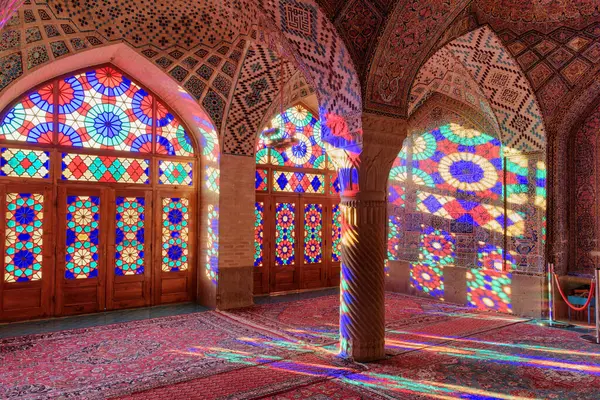 Shiraz Iran October 2018 Awesome View Morning Sunlight Reflected Stained Stock Photo