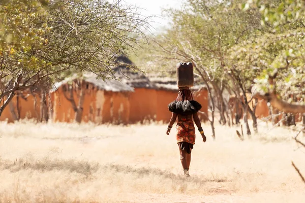 Opuwo Região Otjiwarongo Namíbia Maio 2021 Jovem Mulher Himba Não — Fotografia de Stock