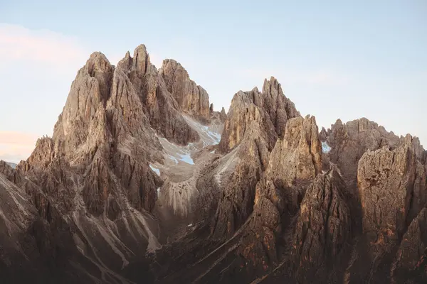 stock image Majestic mountains in Italian Dolomite Alps. Marmarole mountain group with Cimon del Froppa peak. Dolomites, Italy. Landscape photography