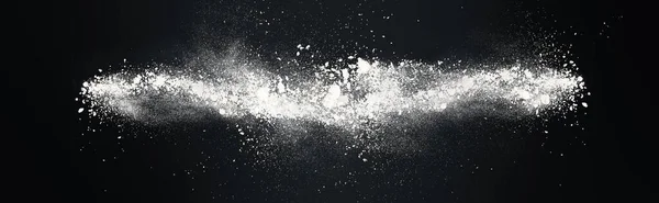 Projeto Abstrato Panorâmico Largo Explosão Branca Nuvem Neve Fundo Escuro Imagens De Bancos De Imagens Sem Royalties
