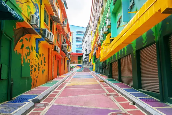 Atrás Color Brillante Con Paredes Pintadas Estilo Graffiti Ambiente Urbano Fotos De Stock Sin Royalties Gratis