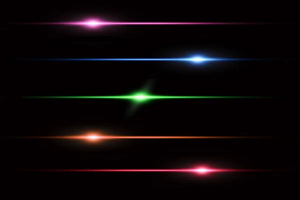 Horisontell Laser Dot Lins Inställd Mörk Bakgrund Används Konstruktionen — Stockfoto