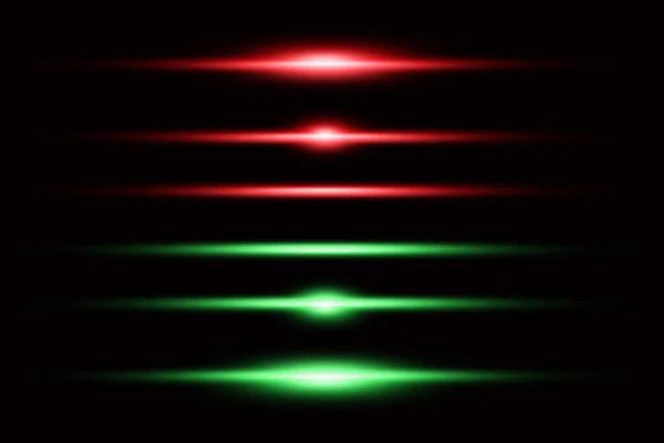 Horisontell Laser Dot Lins Inställd Mörk Bakgrund Används Konstruktionen — Stockfoto