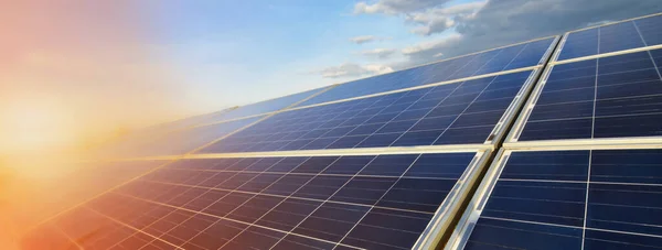 Alternativní Energie Zachovat Světovou Energii Solární Panely Obloze Stock Snímky