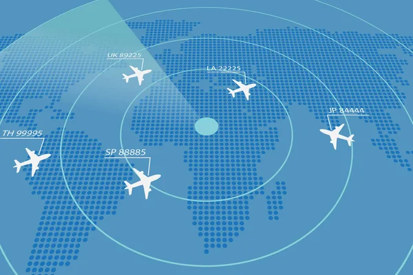 Simulační Obrazovka Zobrazující Různé Lety Pro Dopravu Cestující Royalty Free Stock Obrázky