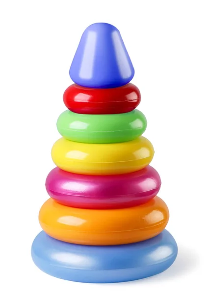 Pyramid Children Toy Close White Background Isolated Royalty Free Stock Images