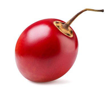 Beyaz arka planda olgun tamarillo meyvesi. İzole edilmiş