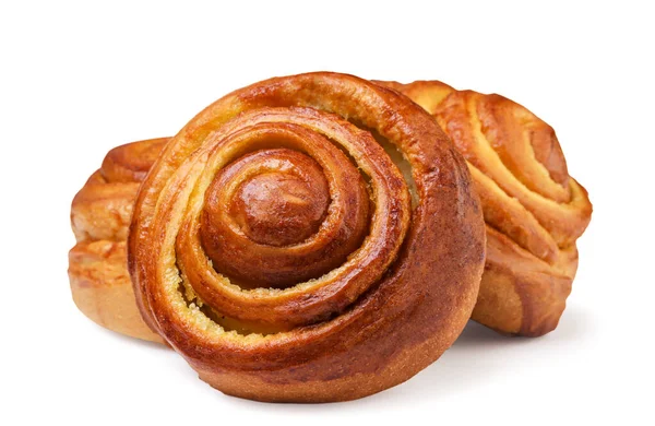 Çörekler beyaz arka planda yakın plan çekilecek. İzole edilmiş