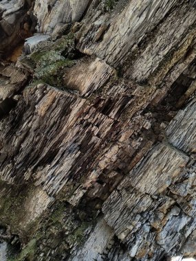 Taş duvarın güzel manzarası