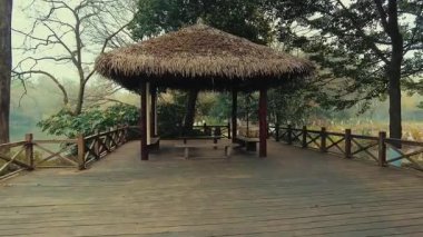 Hangzhou, Çin 'deki geleneksel Çin tarihi binaları