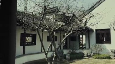 Jiangsu, Çin 'deki Nanjing şehrinin tarihi binaları.