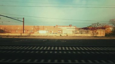 New Jersey 'den New York' a tren yolculuğu görüntüsü