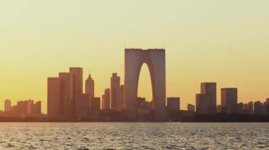 Çin 'in Jiangsu kentindeki Suzhou şehrindeki kentsel binaların zaman çizelgesi.