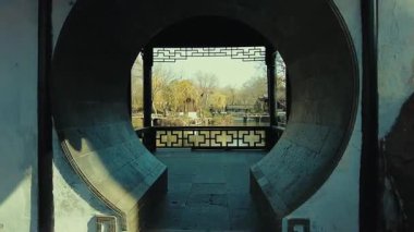 Jiangsu, Çin 'deki Suzhou şehrinde mütevazı yöneticiliğin en eski tarihi binası.