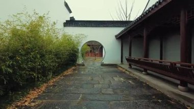 Hangzhou, Çin 'deki geleneksel Çin tarihi binaları