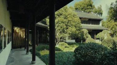 Hangzhou, Çin 'deki geleneksel Çin tarihi binaları