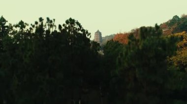 Çin 'in Zhejiang bölgesindeki Hangzhou' nun hava görüntüsü.