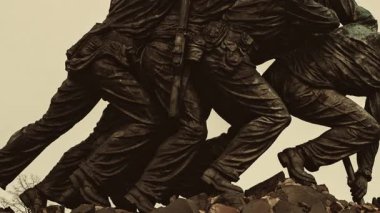 ABD Deniz Piyadeleri Savaş Anıtı Washington 'da kapalı.