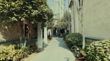 Jiangsu, Çin 'deki Nanjing şehrinin tarihi binaları.