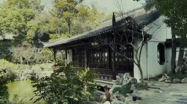 Jiangsu, Çin 'deki Nanjing şehrinin tarihi binaları.