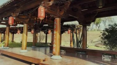 Jiangsu, Çin 'deki Nanjing şehrinin tarihi binaları.