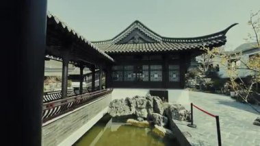 Jiangsu, Çin 'deki Nanjing şehrinin tarihi binaları.