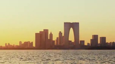 Çin 'in Jiangsu kentindeki Suzhou şehrindeki kentsel binaların zaman çizelgesi.