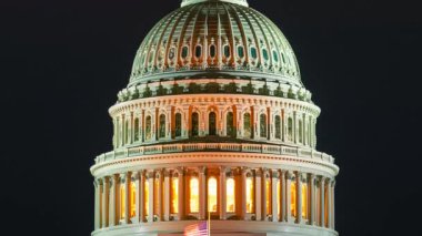 ABD Capitol Hill, Washington DC 'de sabah erken saatlerde yakın çekim zamanı