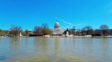 ABD Kongre Binası Washington DC 'de yakın çekim görüntüsü