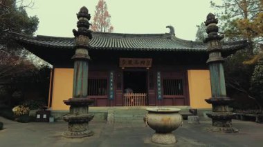 Hangzhou, Çin 'deki geleneksel Çin tarihi binaları