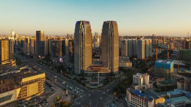 Çin 'in güneybatısındaki Kunming Yunnan' dan kent zaman çizelgesi görüntüsü