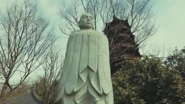 Çin 'in Jiangsu kentindeki Niushoushan Nanjing şehrindeki tarihi binalar.