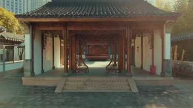 Jiangsu, Çin 'deki Nanjing şehrinin kentsel binaları.