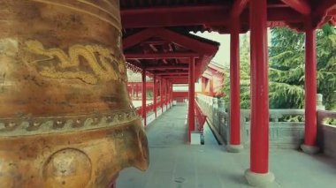 Çin 'in Jiangsu kentindeki Nanjing şehrindeki tarihi tapınak binaları.