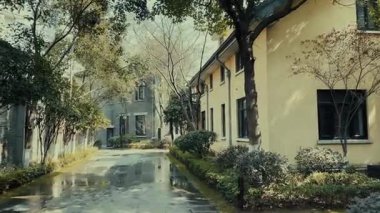 Jiangsu, Çin 'deki Nanjing şehrinin tarihi binaları.