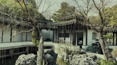 Jiangsu, Çin 'deki Nanjing şehrinin tarihi binaları.