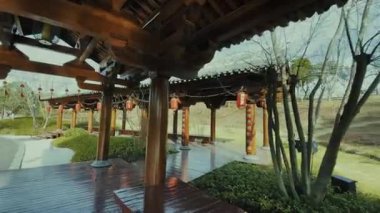 Jiangsu, Çin 'deki Nanjing şehrinin tarihi binaları.