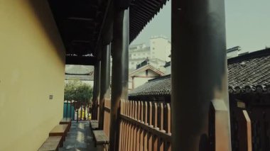 Jiangsu, Çin 'deki Nanjing şehrinin tarihi binaları.