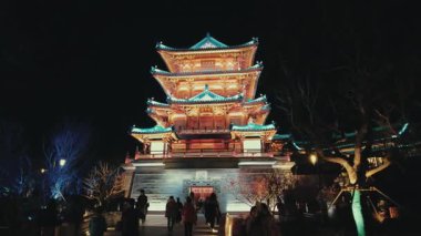 Çin 'in Jiangsu kentindeki Nanjing şehrindeki tarihi eski binalar.