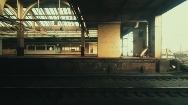 New Jersey 'den New York' a tren yolculuğu görüntüsü