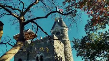 New York 'taki Central Park' ta güzel sonbahar renkleri