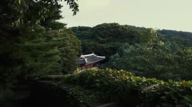 Seul, Güney Kore ve Asya 'da eski duvarları olan Namhansanseong dağ kalesi..