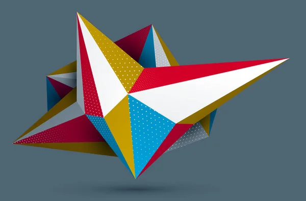 Forme Abstraite Basse Poly Forme Future Vectorielle Art Polygonal Thème — Image vectorielle